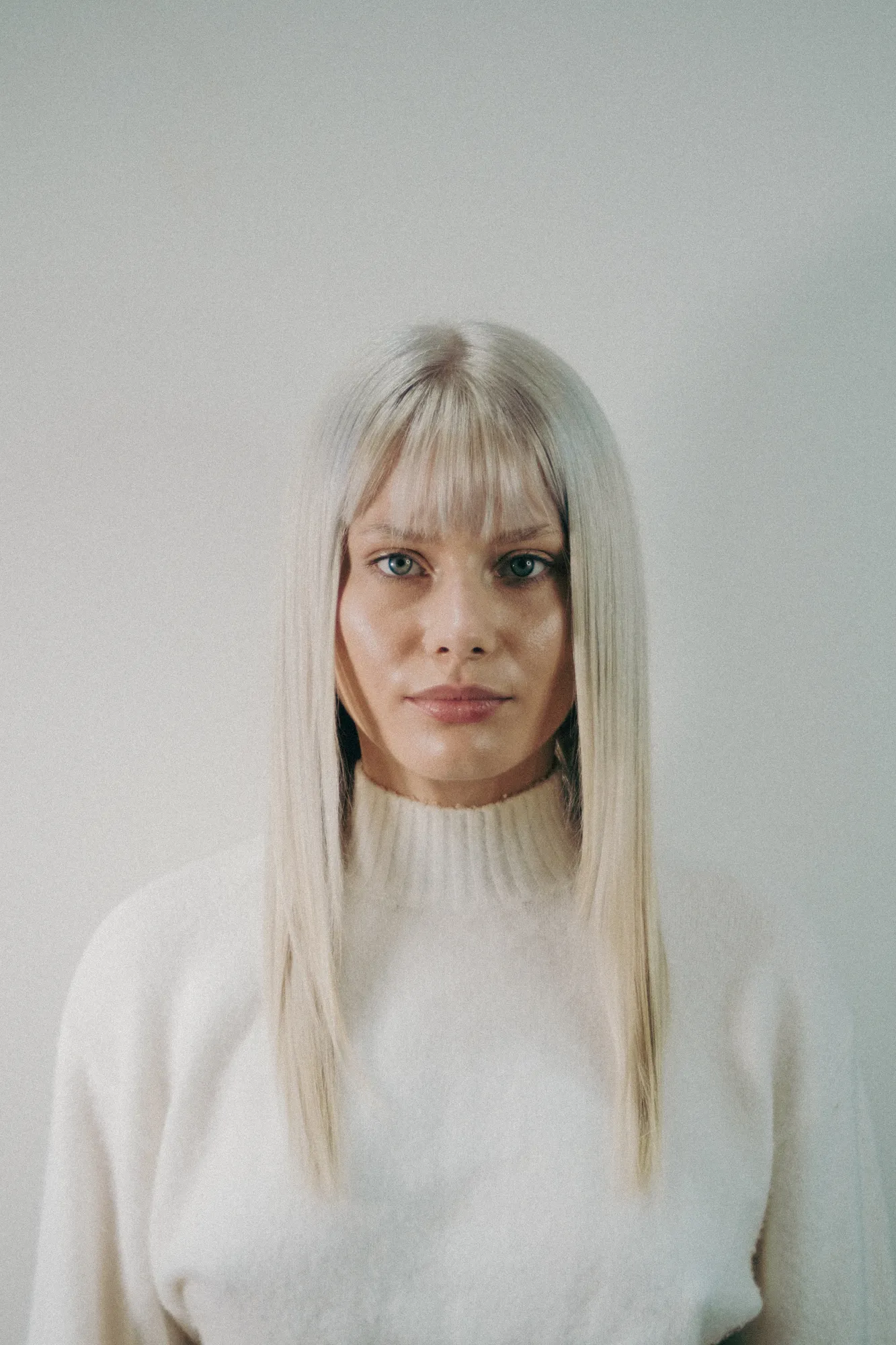 Long blonde hair with a fringe at Wigs & Warpaint, Sheffield