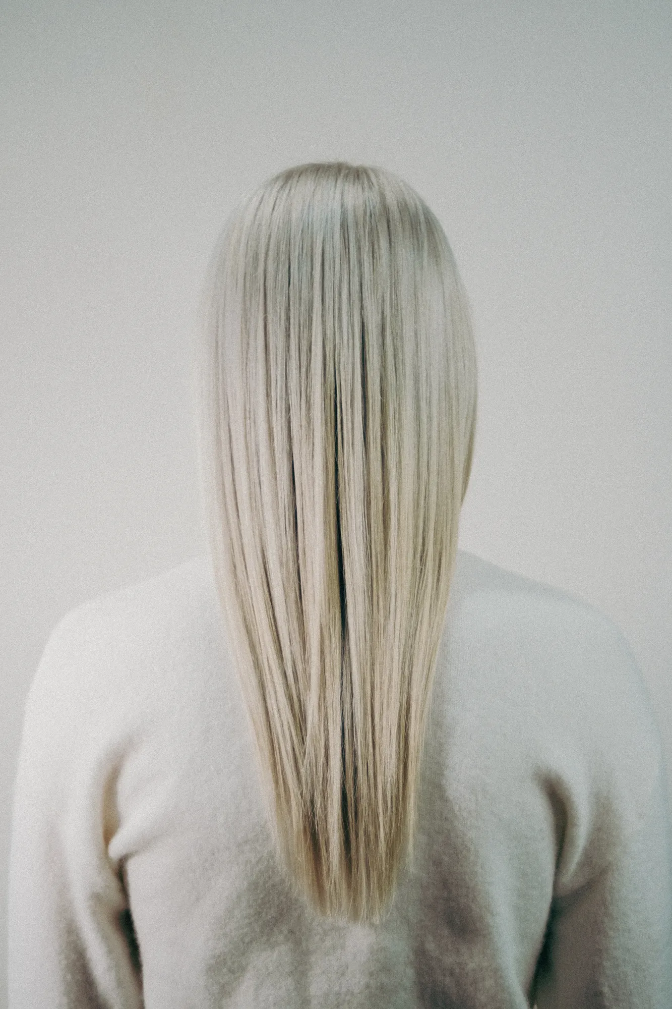 Long straight blonde hair at Wigs & Warpaint, Sheffield