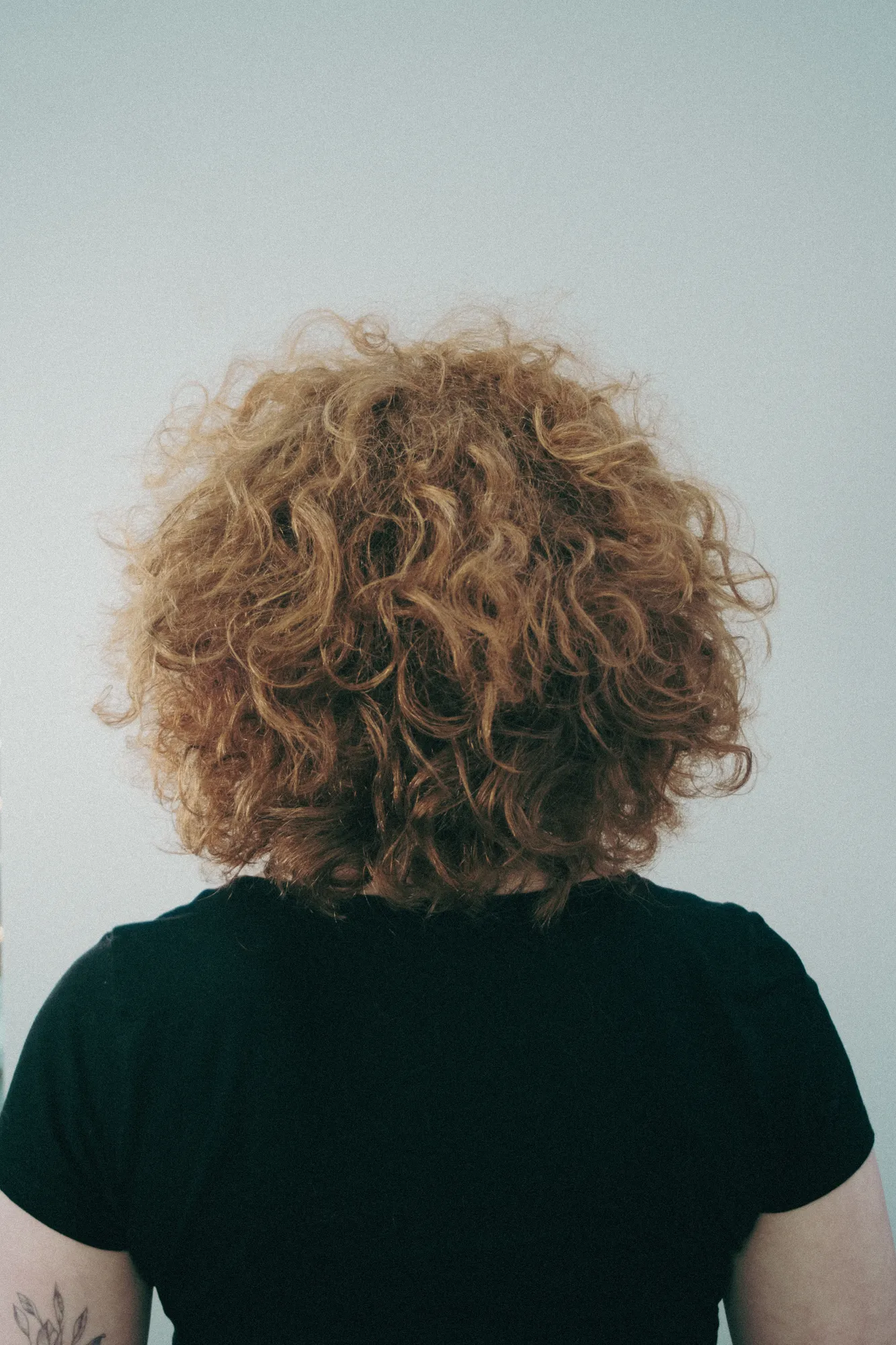 Short curly hair, back view, at Wigs & Warpaint, Sheffield