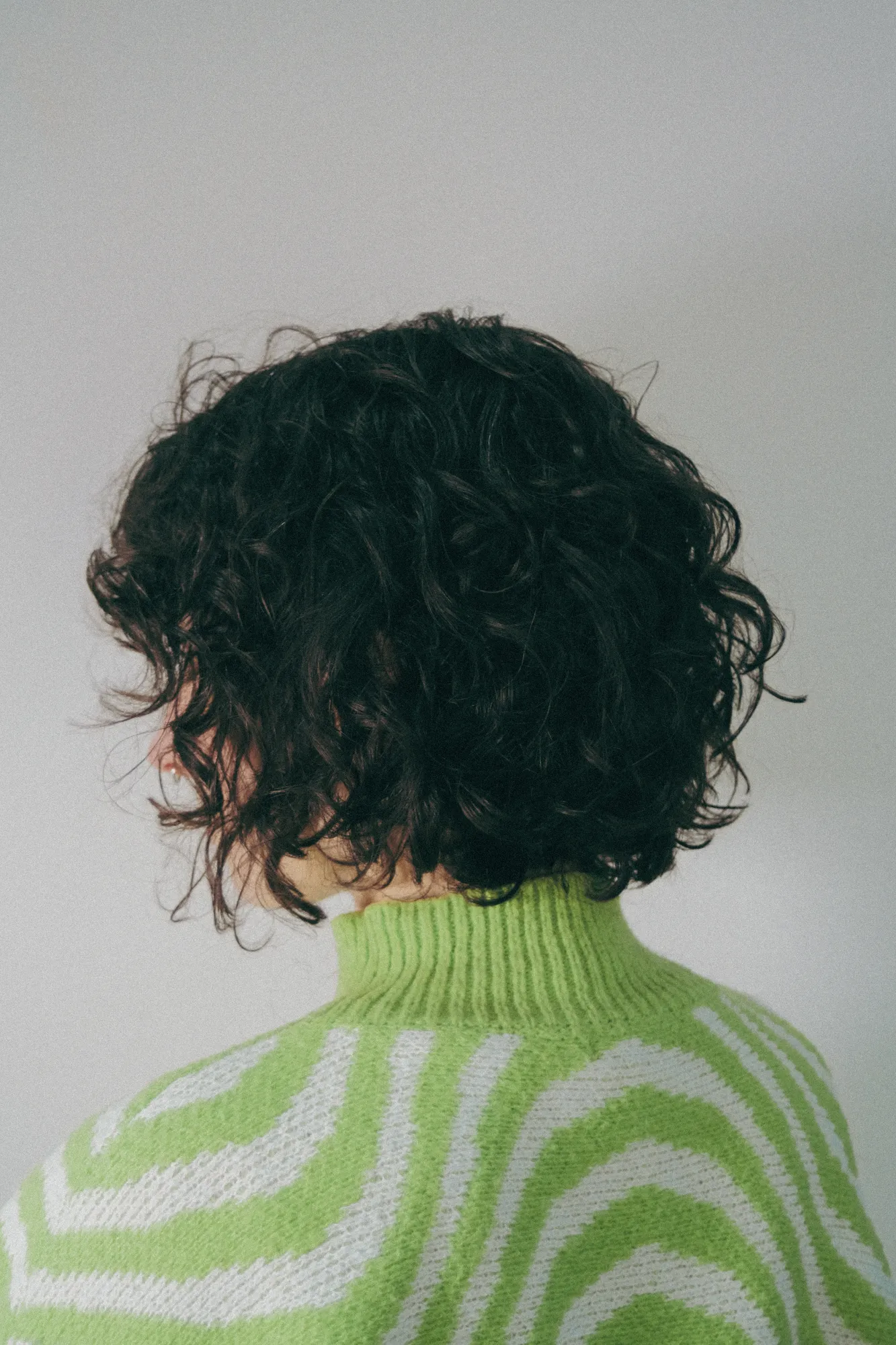 Dark curls, back view, at Wigs & Warpaint, Sheffield