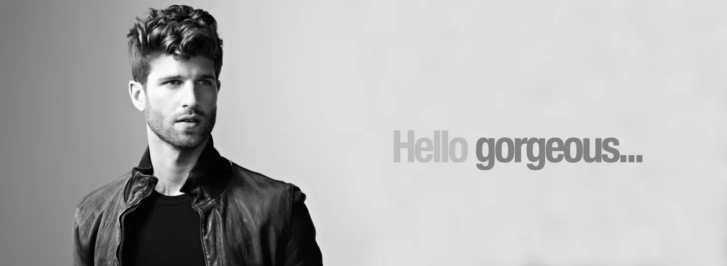 Hello gorgeous: men’s hair image from Claire’s Milk Studios shoot in Los Angeles