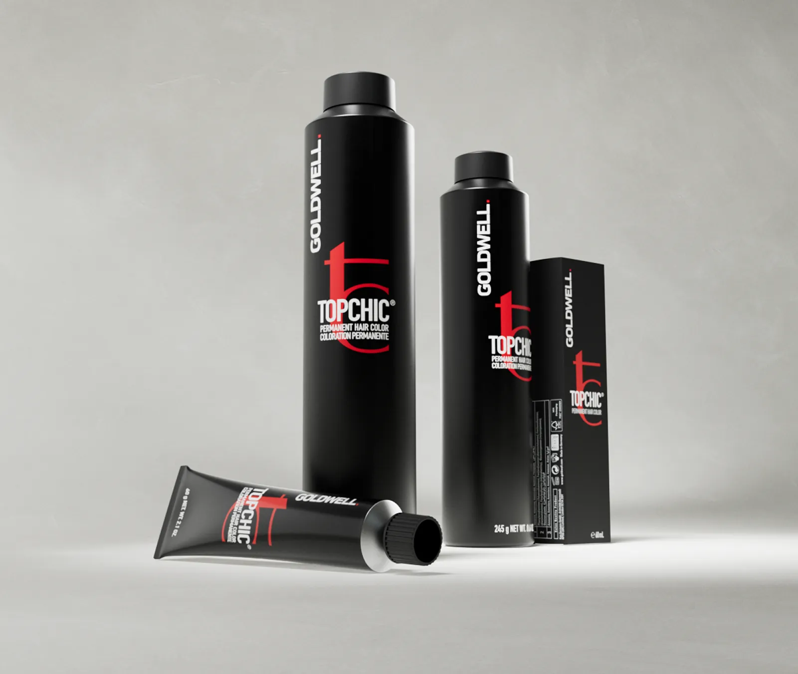 Official Goldwell Topchic permanent hair colour product range