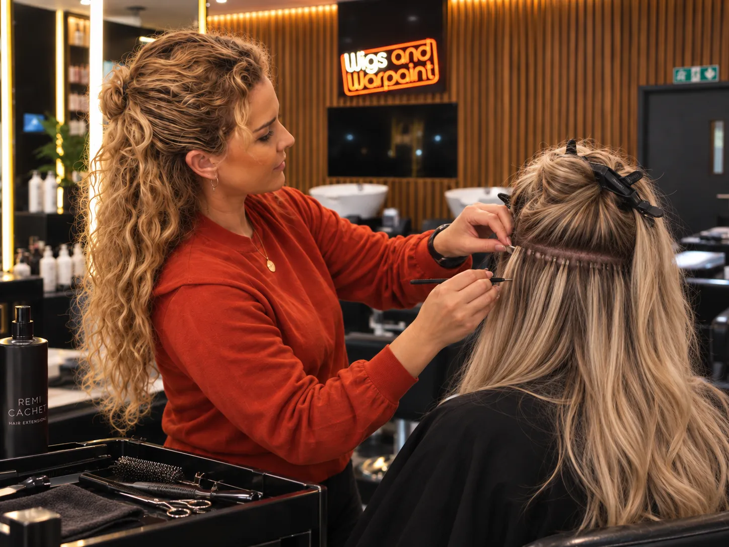 Step 03: Fit, Cut, Blend & Aftercare — Wigs & Warpaint process