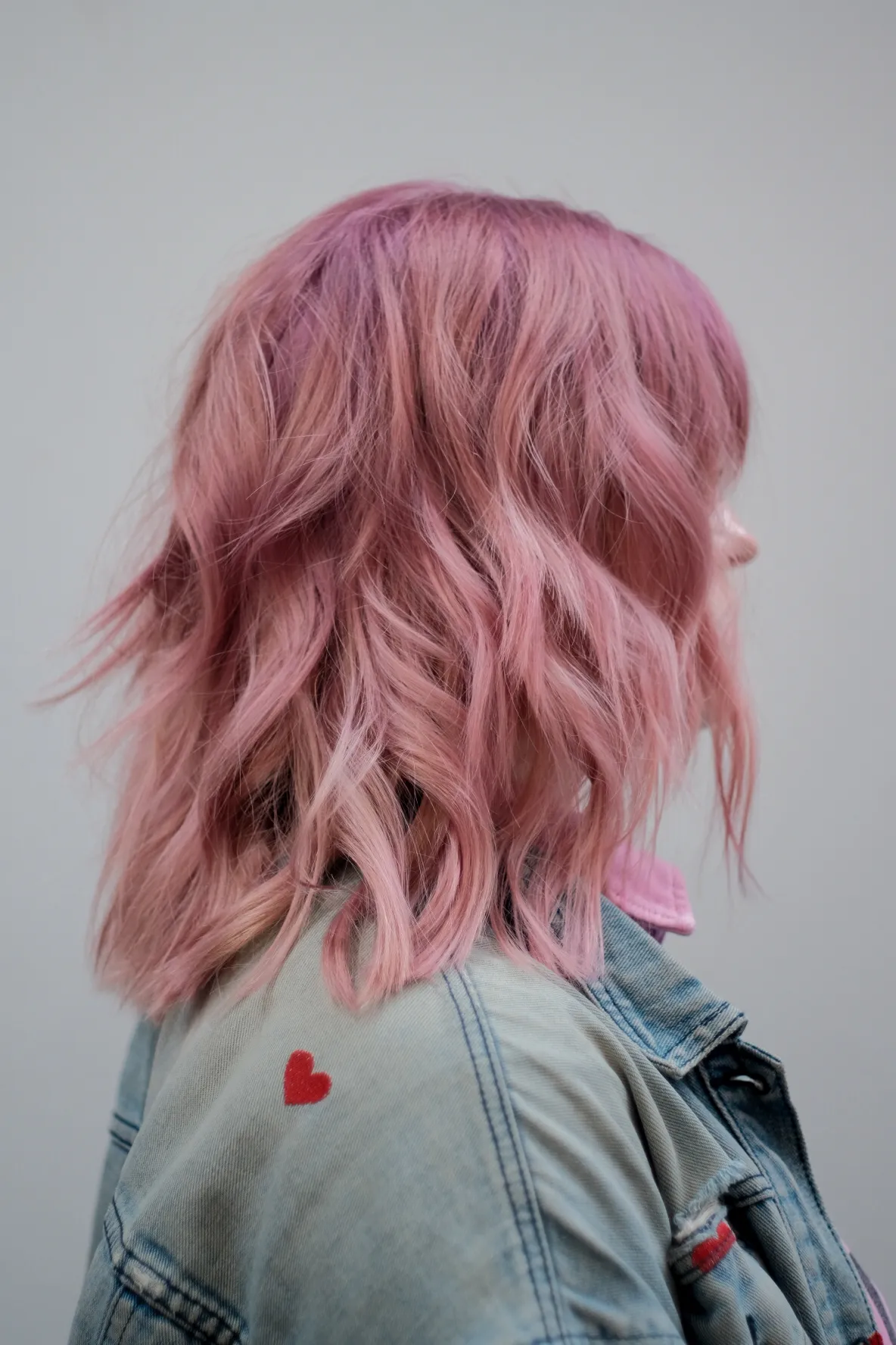 Pastel pink hair colour at Wigs & Warpaint, Sheffield