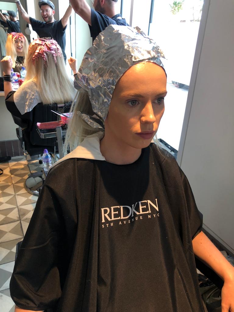 Claire Flack styling hair, Wigs & Warpaint Sheffield