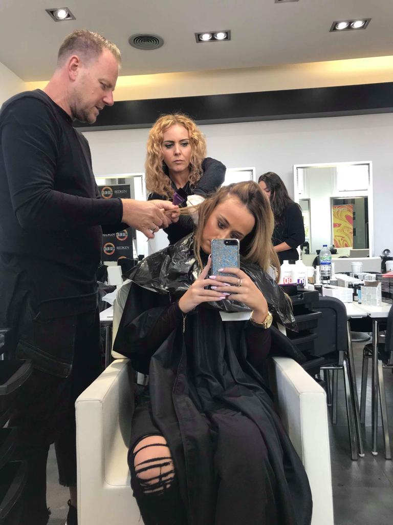 Claire Flack at an industry event, Wigs & Warpaint Sheffield